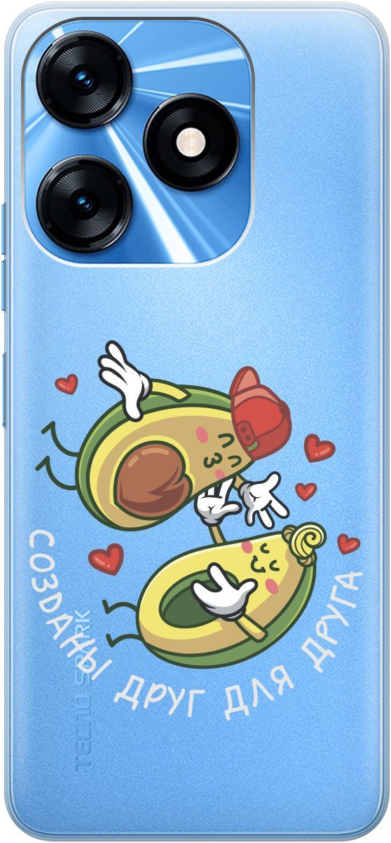 

Силиконовый чехол на Tecno Spark 10 "Avo-Love" прозрачный, Прозрачный;желтый, 159542