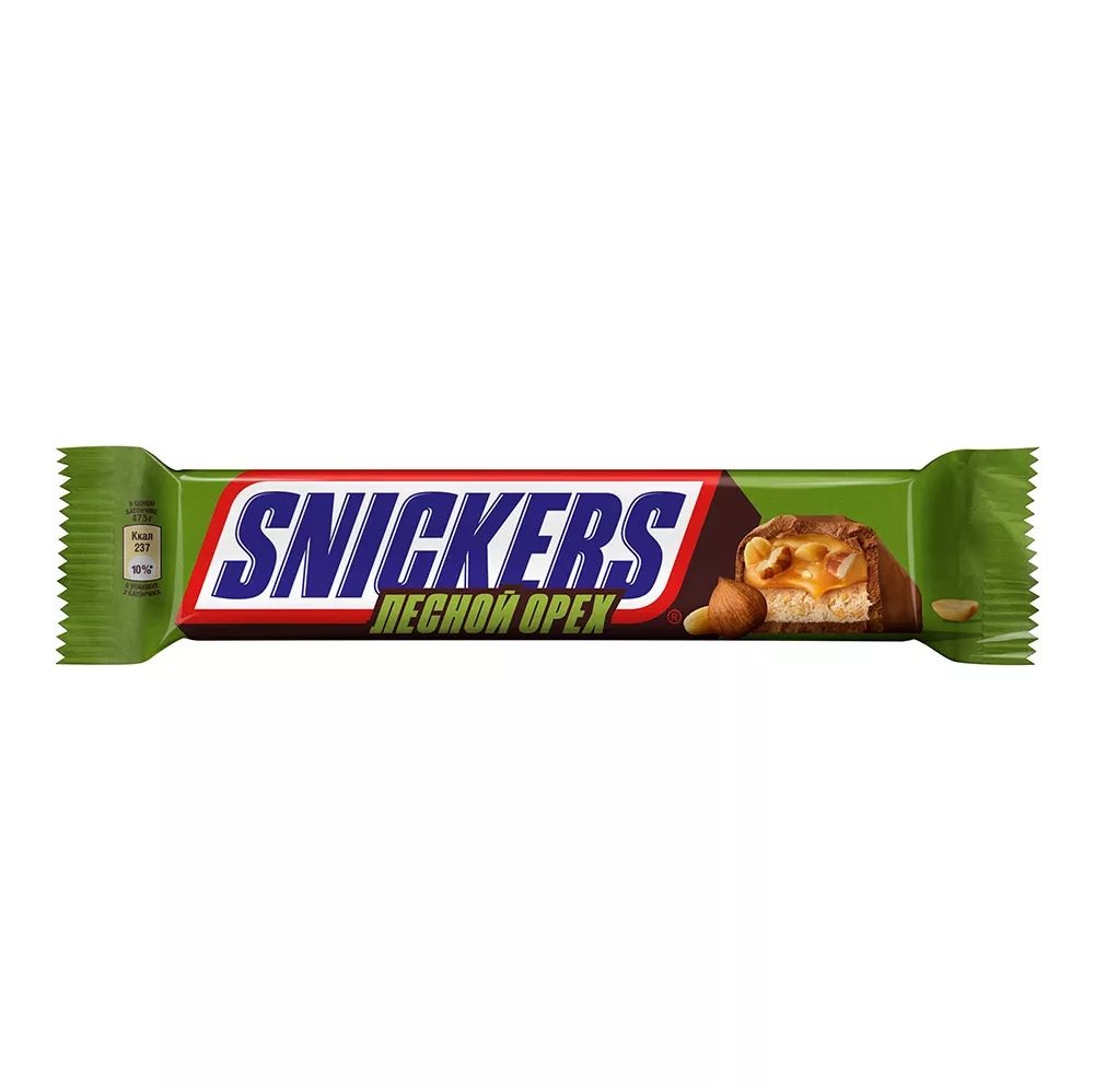 

Батончик Snickers шоколадный с лесным орехом 70 г