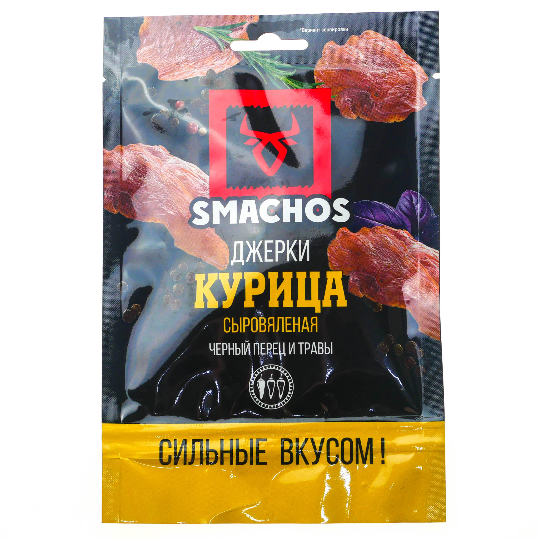 

Джерки Smachos курица сыровяленые +-260 г