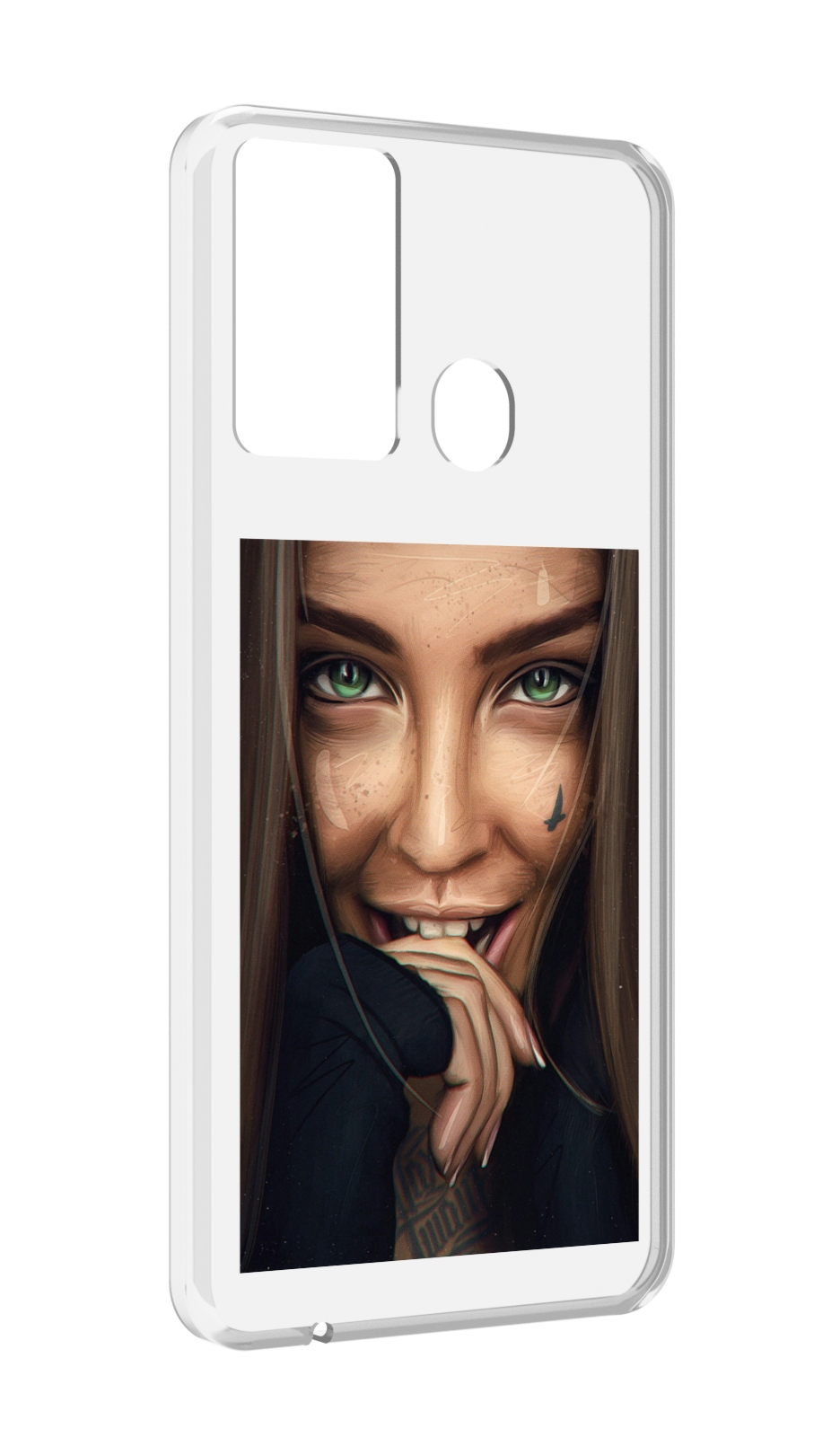 

Чехол MyPads девушка улыбается женский для Itel P37/Itel Vision 2S, Прозрачный, Tocco