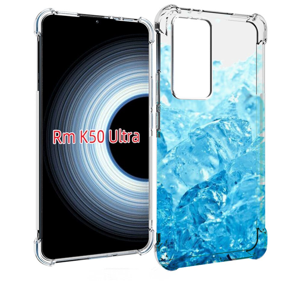 

Чехол MyPads кусочки-льда для Xiaomi 12T / Redmi K50 Ultra, Прозрачный, Tocco