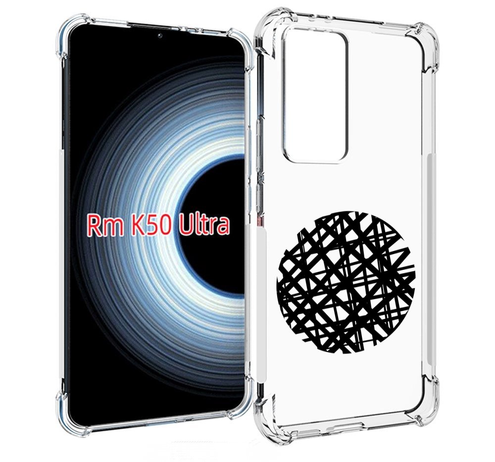 Чехол MyPads круглая-абстракция для Xiaomi 12T / Redmi K50 Ultra
