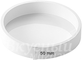 

Силиконовая форма Tortaflex КРУГ 20 см. Silikomart, Белый