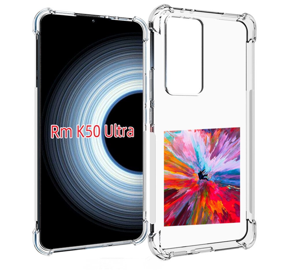 

Чехол MyPads красочный астранавт для Xiaomi 12T / Redmi K50 Ultra, Прозрачный, Tocco