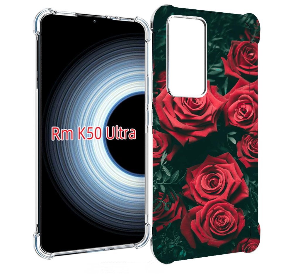 

Чехол MyPads красные-бархатные-розы для Xiaomi 12T / Redmi K50 Ultra, Прозрачный, Tocco