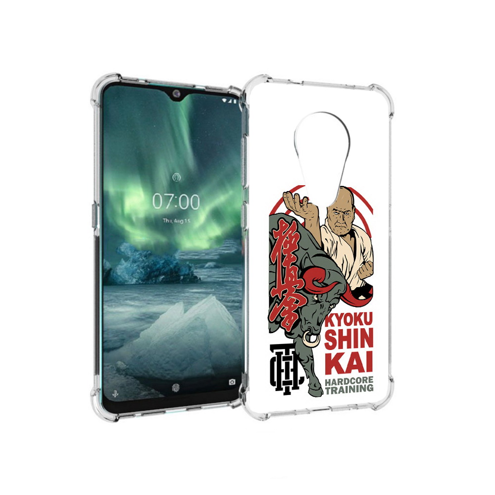 

Чехол MyPads Tocco для Nokia 7.2 единоборства рисунок (PT139171.105.343), Прозрачный, Tocco