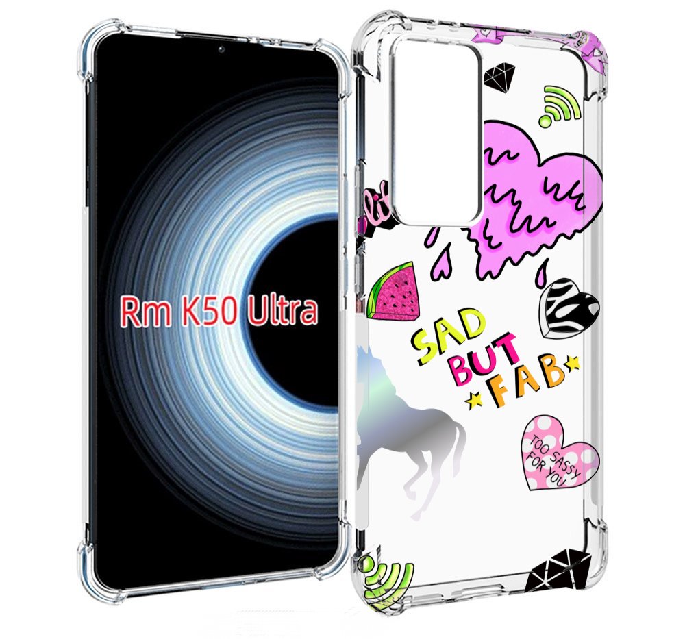 

Чехол MyPads красивые-смайлики для Xiaomi 12T / Redmi K50 Ultra, Прозрачный, Tocco
