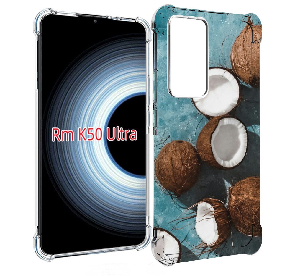 

Чехол MyPads красивые-кокосы для Xiaomi 12T / Redmi K50 Ultra, Прозрачный, Tocco