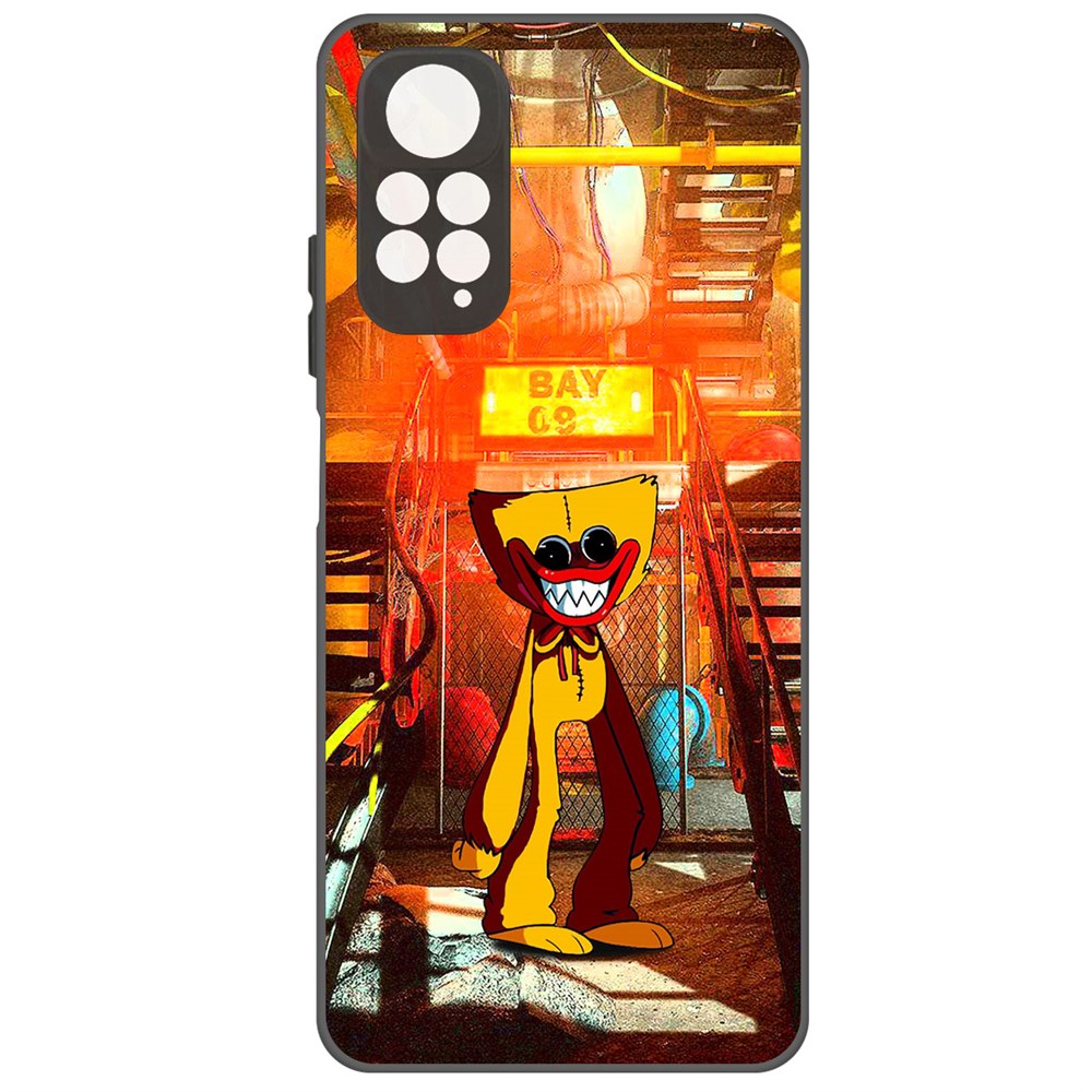 

Чехол-накладка Софт Хаги Ваги Желтый для Xiaomi Redmi Note 11 Pro, Черный
