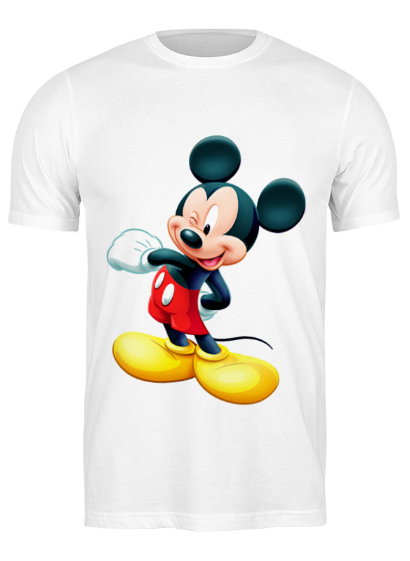 

Футболка мужская Printio Микки маус белая 2XL, Белый, Микки маус