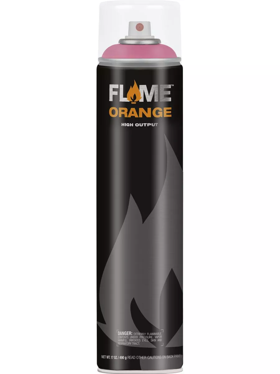 

Аэрозольная краска Flame Orange 600мл Telemagenta FO-402 558905, Розовый