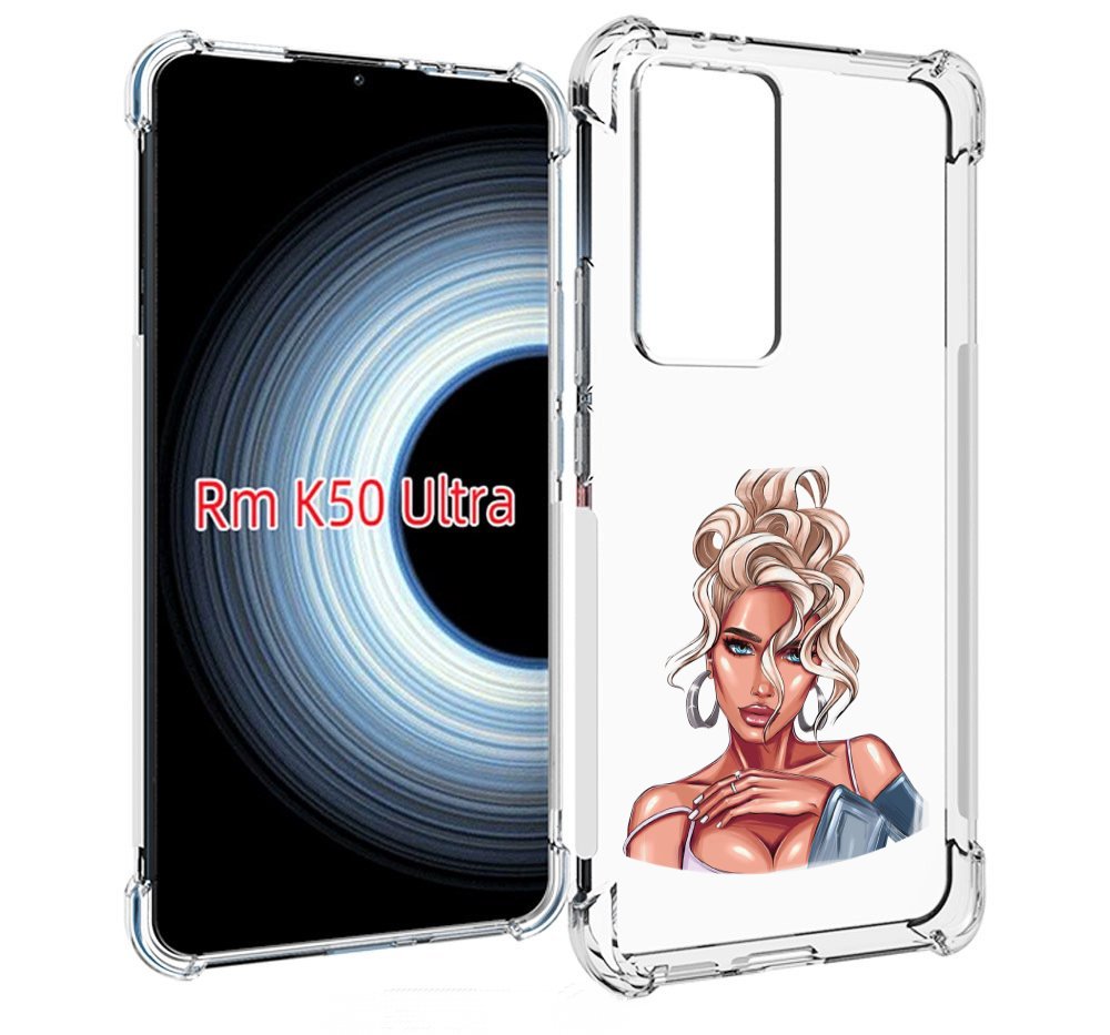

Чехол MyPads красивая-блондинка женский для Xiaomi 12T / Redmi K50 Ultra, Прозрачный, Tocco