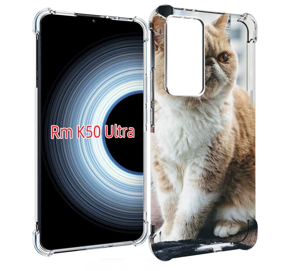 Чехол MyPads кошка экзот для Xiaomi 12T / Redmi K50 Ultra