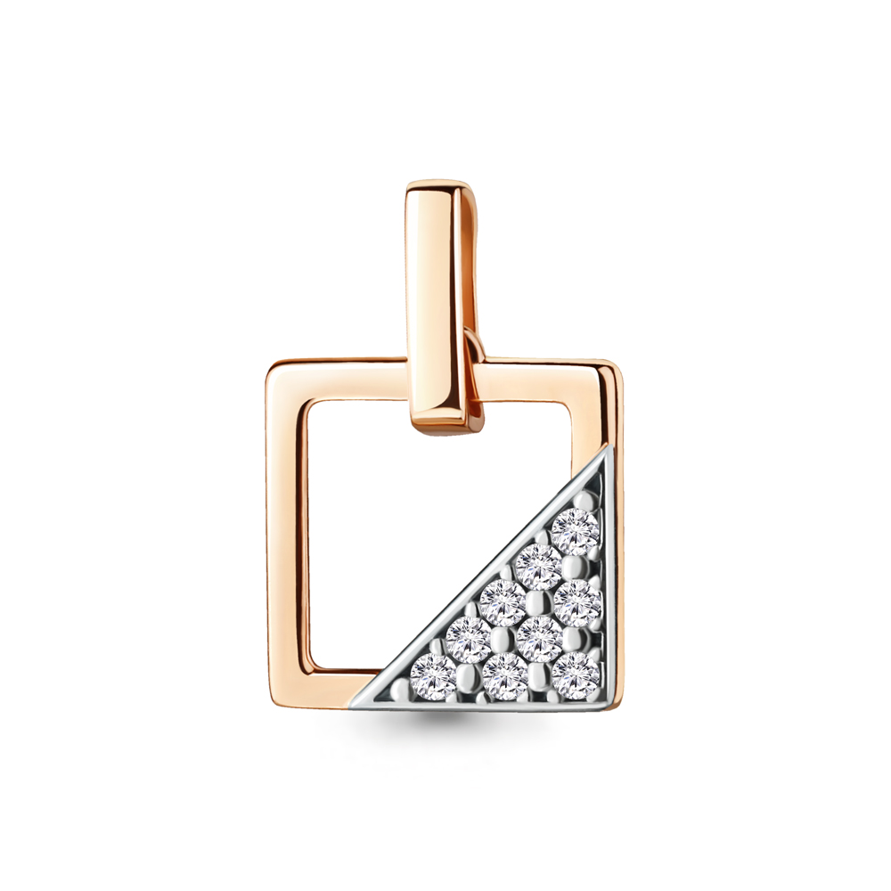 

Подвеска из серебра с фианитом Aquamarine 24335А_925_з, 24335А_925_з