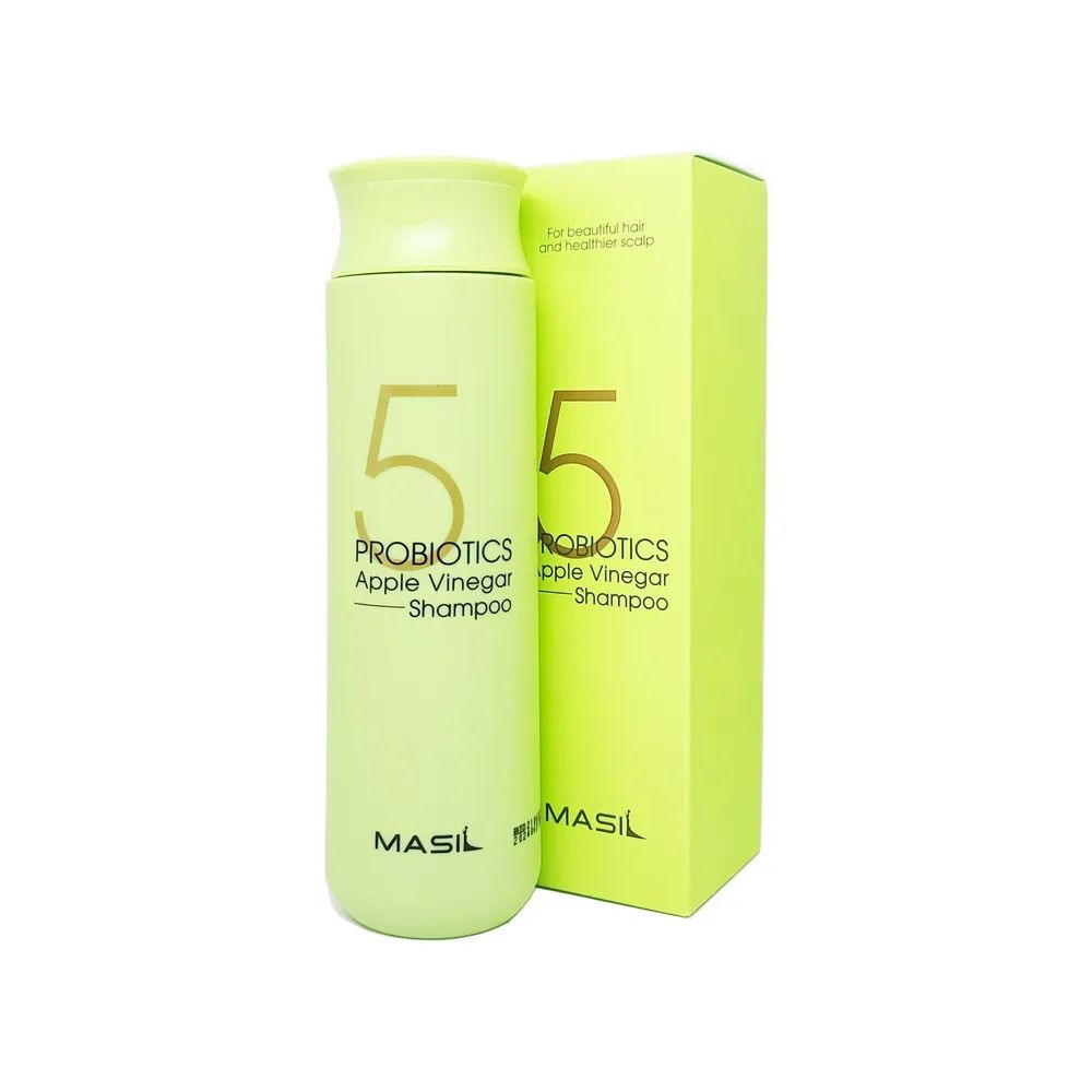 Шампунь Masil 5 Probiotics Apple Vinegar Shampoo от перхоти с яблочным уксусом, 300 мл masil филлер для восстановления волос