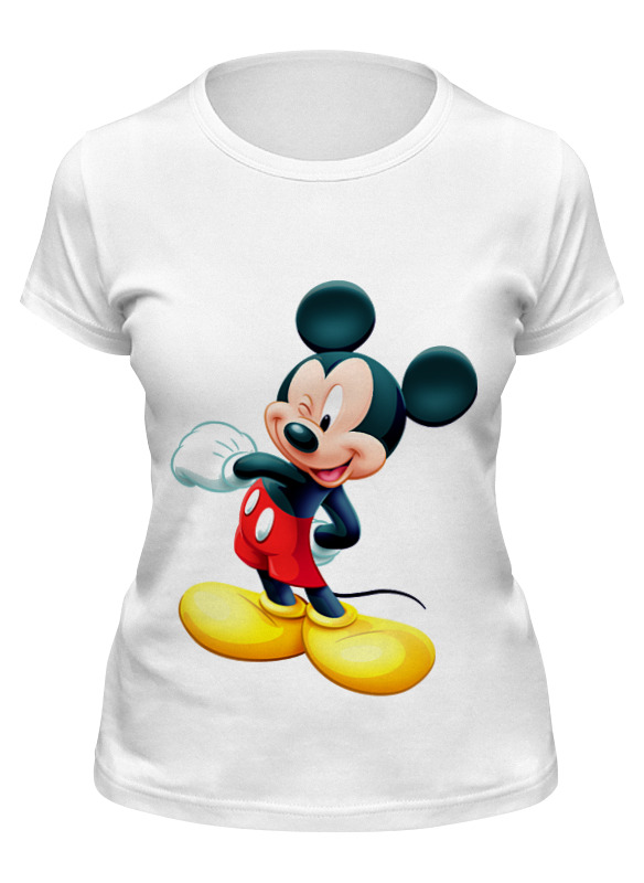 

Футболка женская Printio Микки маус белая 2XL, Белый, Микки маус