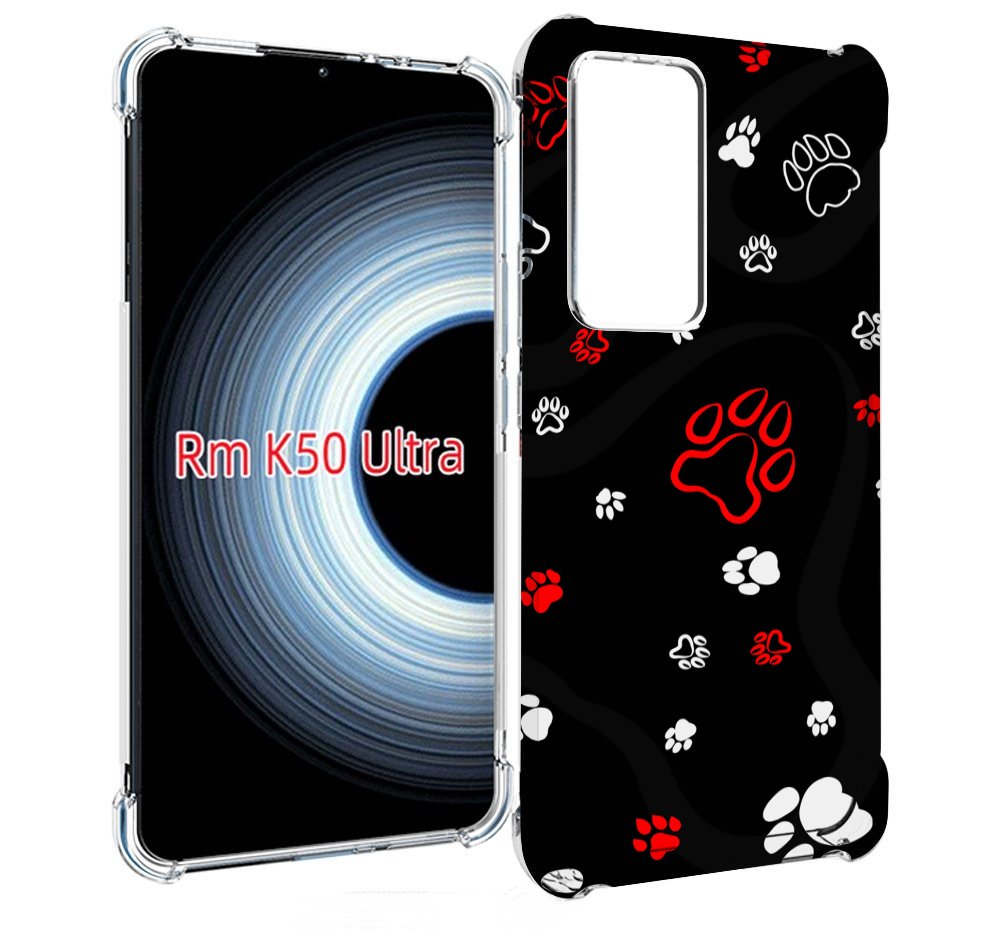 

Чехол MyPads кошачьи-лапки для Xiaomi 12T / Redmi K50 Ultra, Прозрачный, Tocco