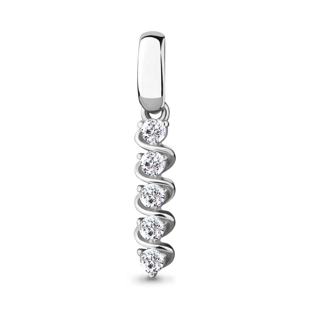 

Подвеска из серебра с фианитом Aquamarine 24331А_925_р, 24331А_925_р