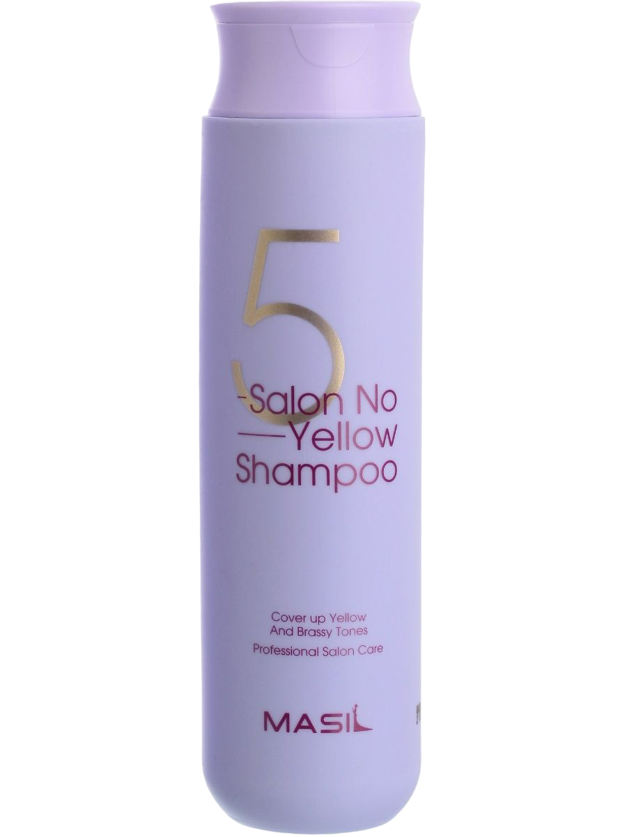 Оттеночный шампунь Masil 5SALON NO YELLOW Shampoo фиолетовый блонд, 300 мл