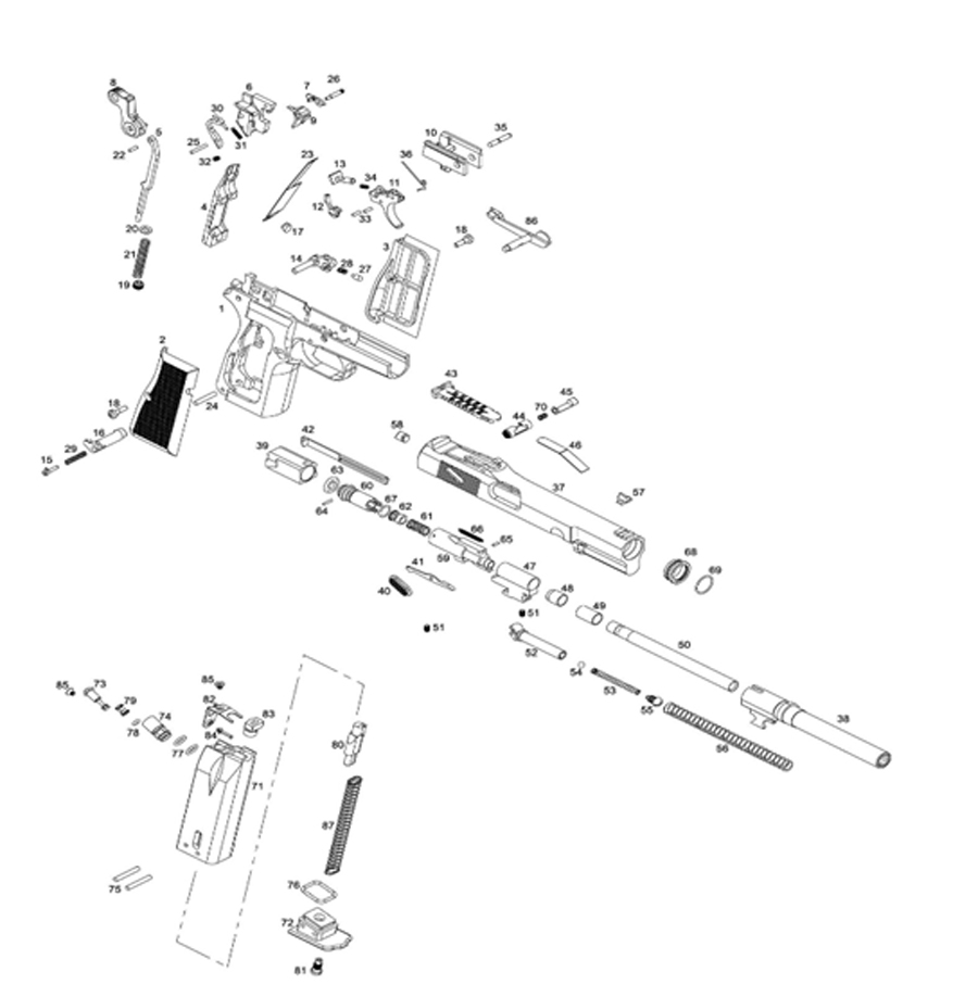 фото Уплотнительные кольца боевого клапана we browning hi-power m1935 ggbb (gp424-77)