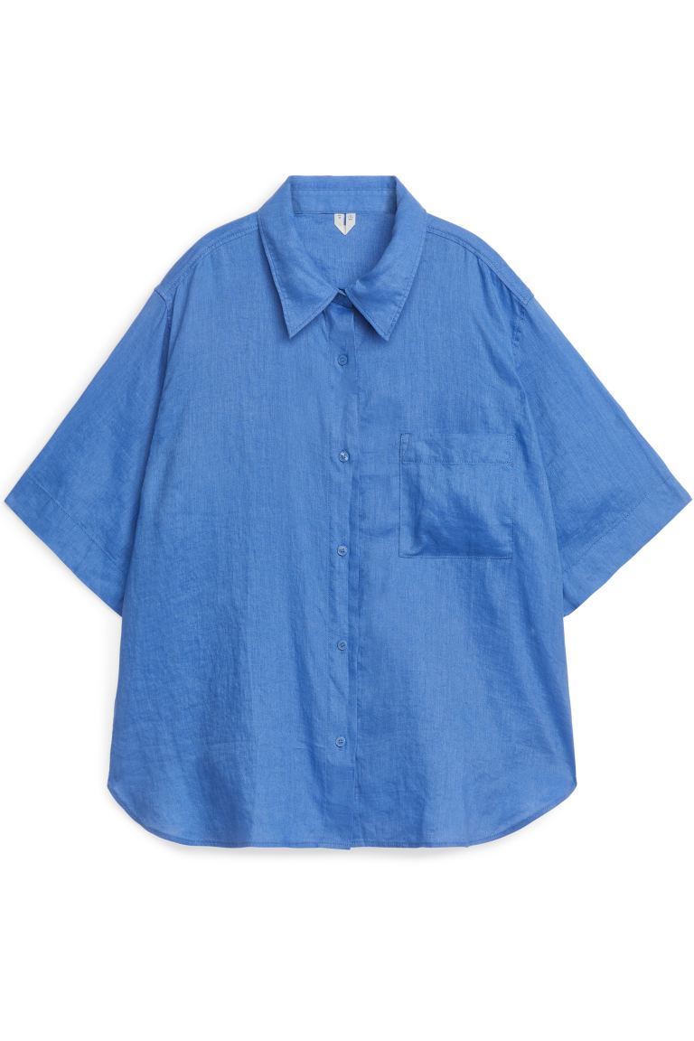 Рубашка женская ARKET 0859554007 голубая L (доставка из-за рубежа)