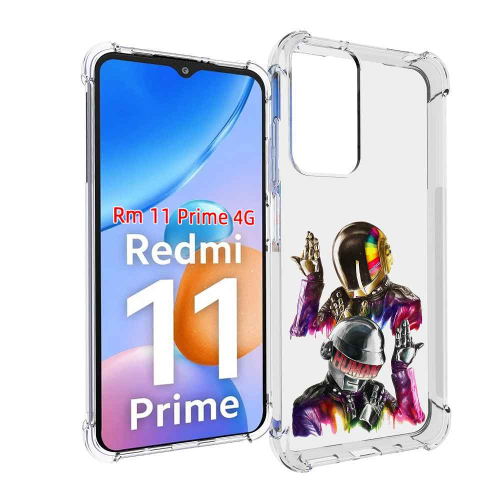 

Чехол MyPads диско космонавты для Xiaomi Redmi 11 Prime 4G, Прозрачный, Tocco