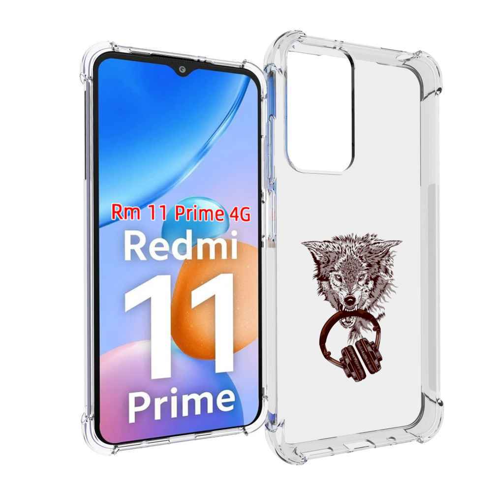 

Чехол MyPads дикий волк для Xiaomi Redmi 11 Prime 4G, Прозрачный, Tocco