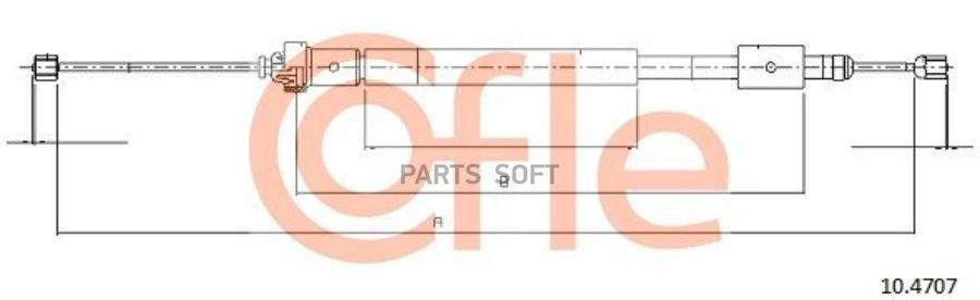 

Трос стояночного тормоза задн прав CITROEN BERLINGO all ch08394>> 97-