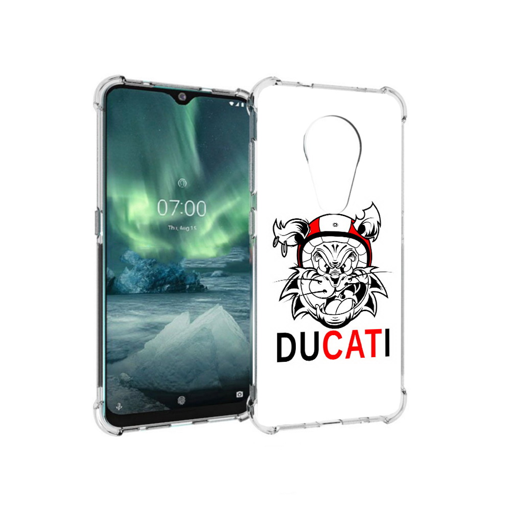 

Чехол MyPads Tocco для Nokia 7.2 дукати (PT139171.105.339), Прозрачный, Tocco