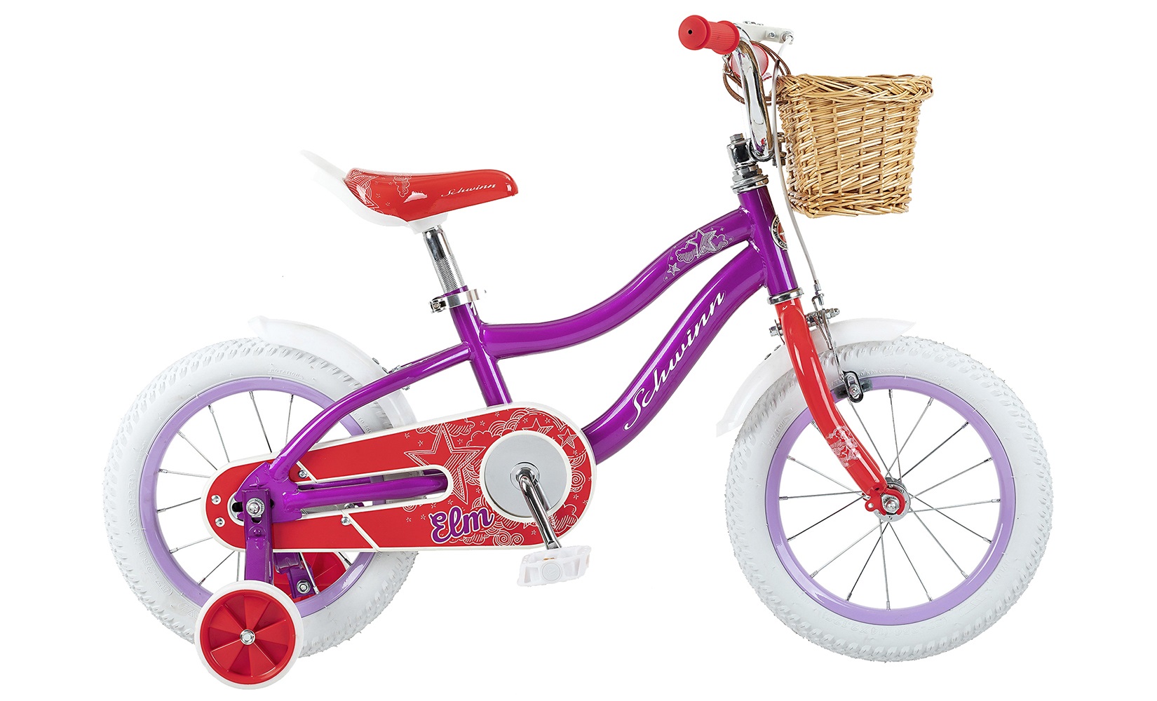 фото Детский велосипед schwinn elm 14 + корзина (2021) (one size)