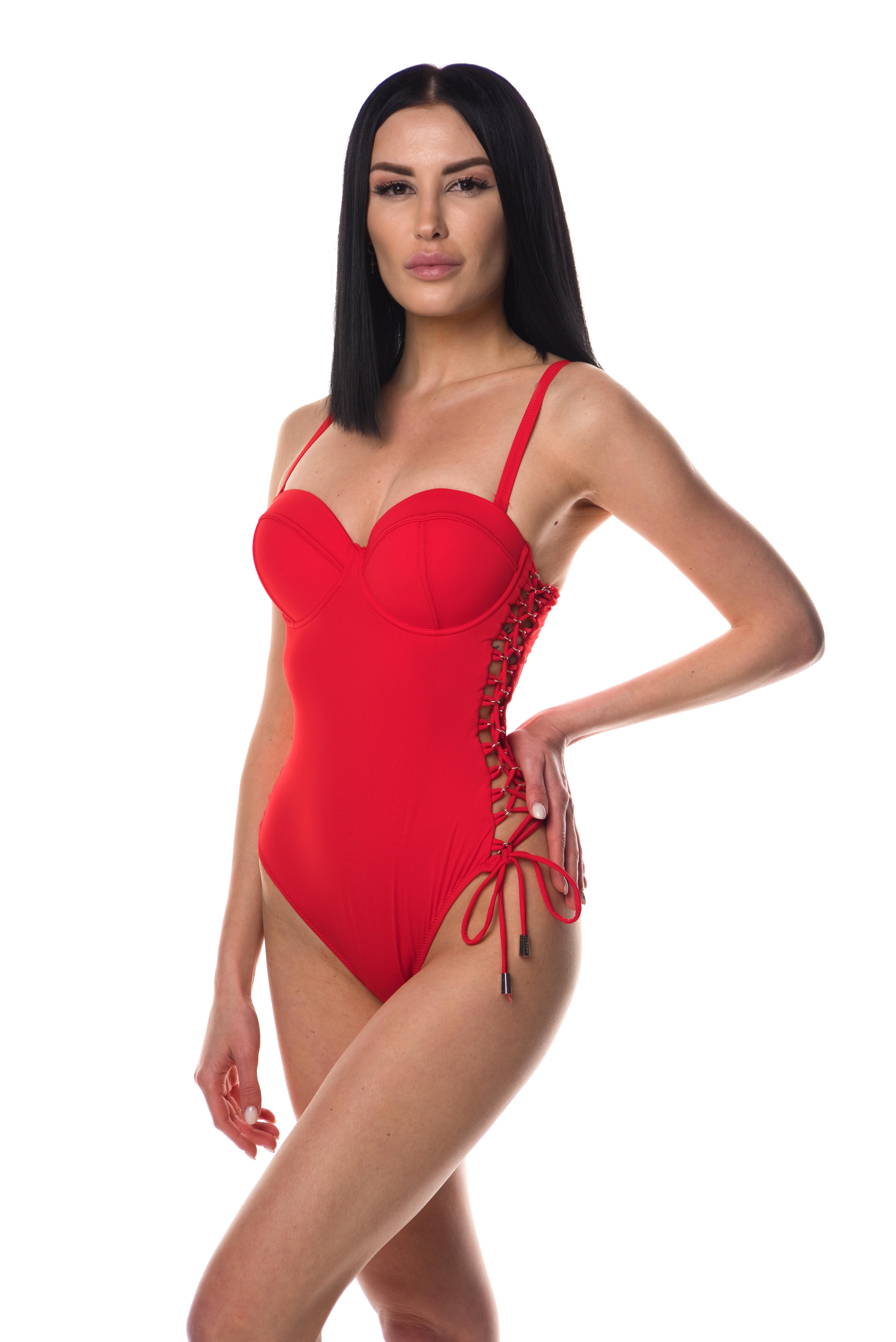 

Купальник слитный женский Love's SLIT-BUST-PUSH-APP красный 46 RU, SLIT-BUST-PUSH-APP