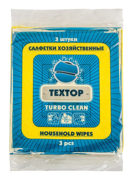Салфетка Textop Turbo Clean вискоза 3 шт