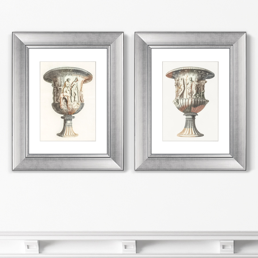 

Набор из 2-х репродукций картин в раме Medici vase II 1697г. Размер каждой 40,5х50,5см