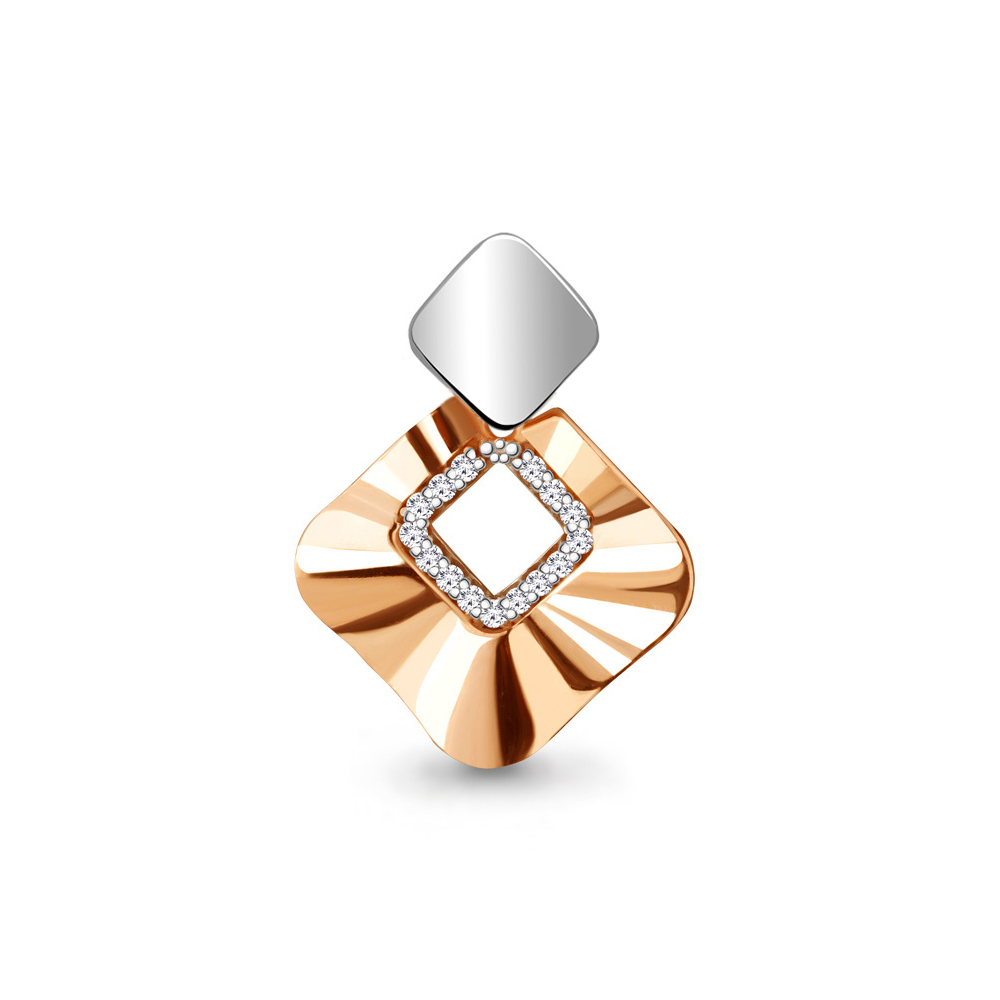 

Подвеска из серебра с фианитом Aquamarine 24325А_925_з, 24325А_925_з