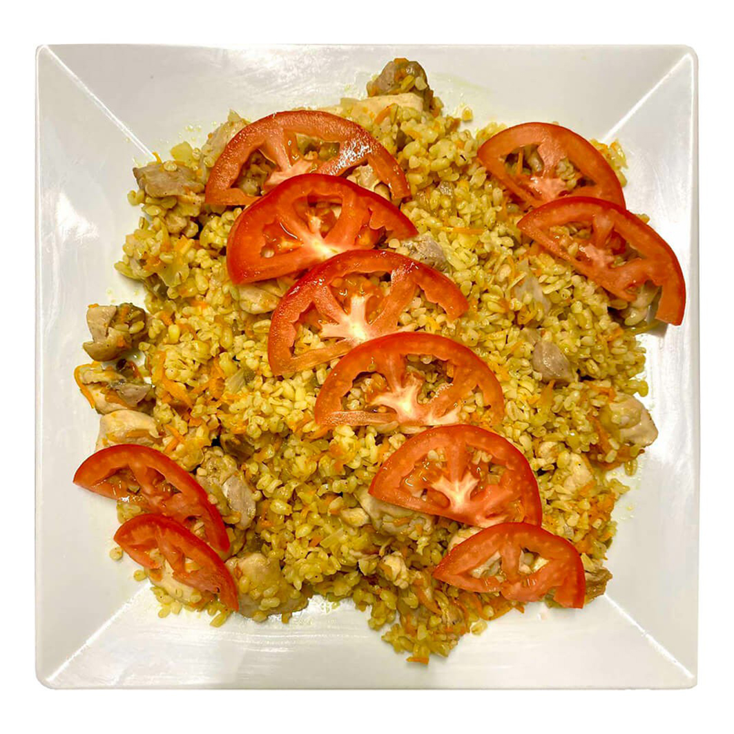 

Булгур с курицей +-200 г