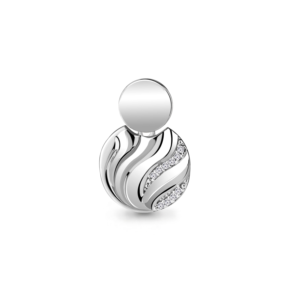 

Подвеска из серебра с фианитом Aquamarine 24324А_925_р, 24324А_925_р