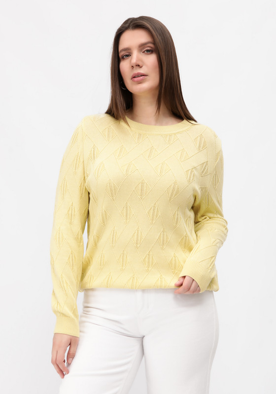 

Джемпер женский Vivawool 312376 желтый 60 RU, 312376