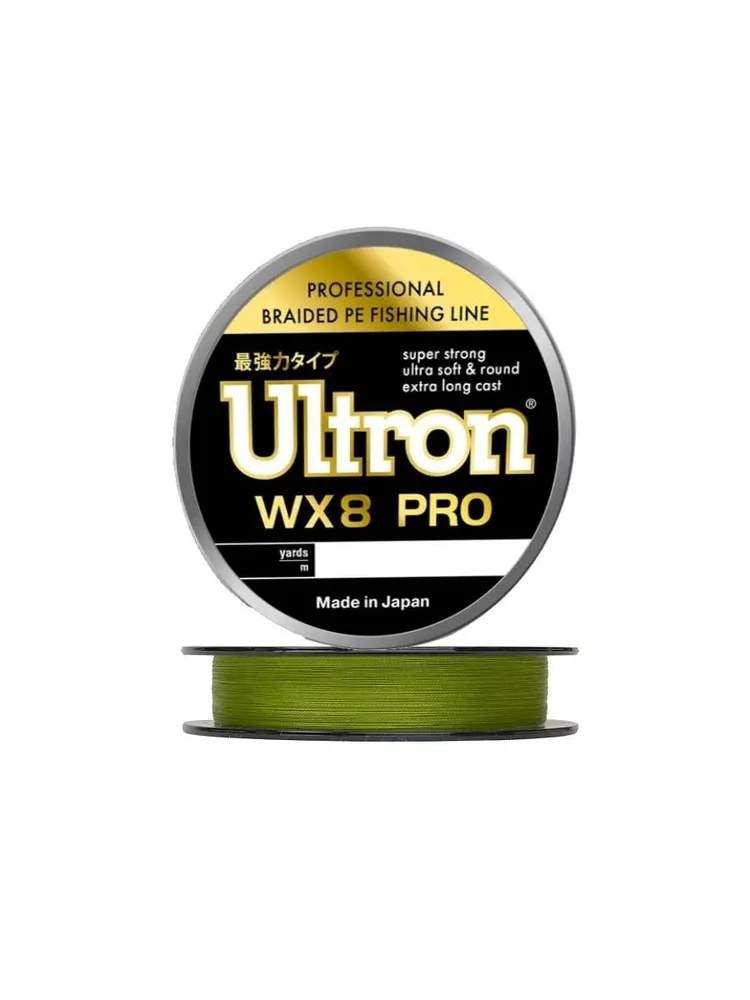 

Плетеный шнур для рыбалки ULTRON WX 8 PRO 0,21 мм, 16,0 кг, 137 м, хаки (0.1 / 6.5 / 100 /, Зеленый, WX 8 PRO