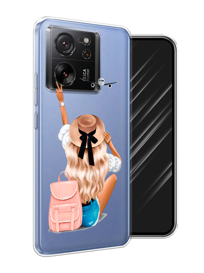 

Чехол Awog на Xiaomi 13T Pro Про "Автостопом самолетом", Бежевый;белый, 319950-1