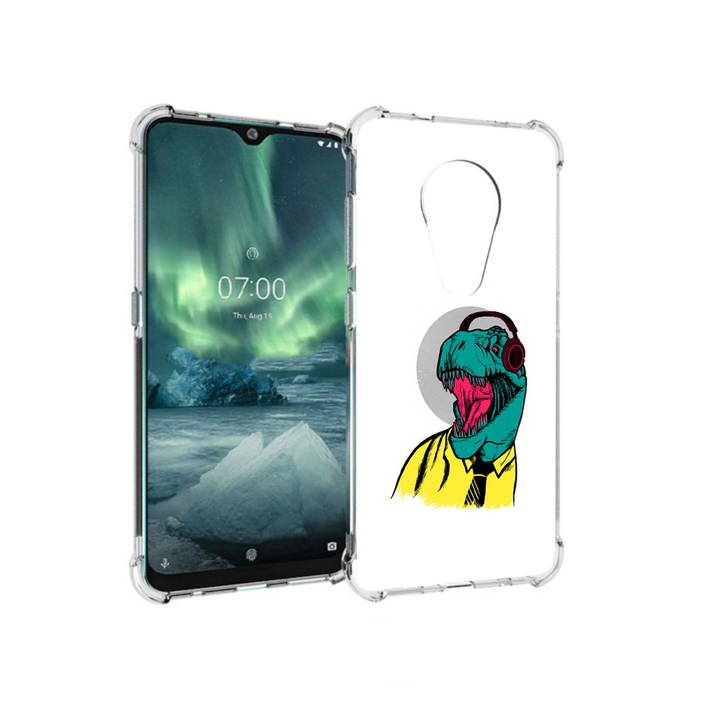 

Чехол MyPads Tocco для Nokia 7.2 дино (PT139171.105.326), Прозрачный, Tocco
