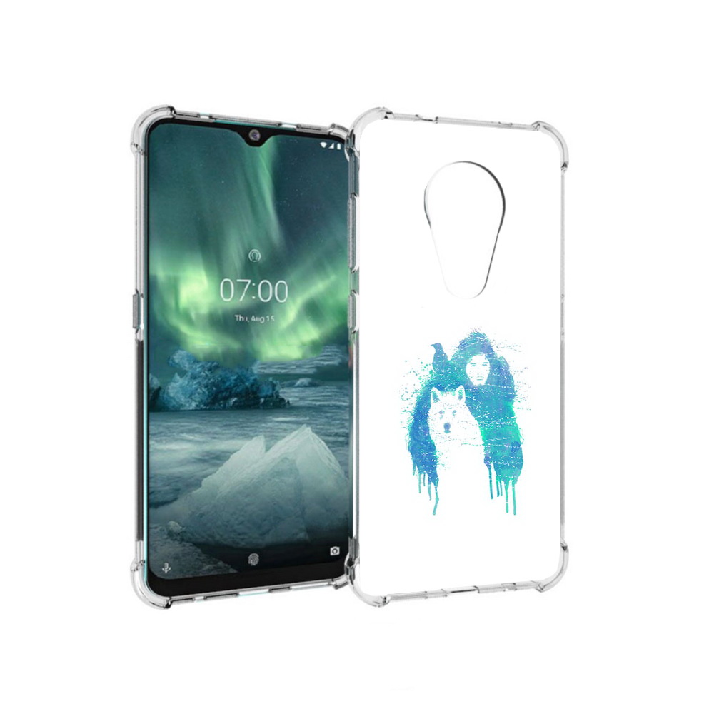 

Чехол MyPads Tocco для Nokia 7.2 джон сноу (PT139171.105.323), Прозрачный, Tocco