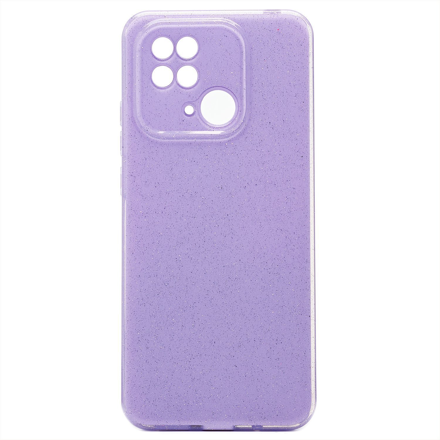 

Чехол для Xiaomi Redmi 10C (220333QNY) силиконовый с блестками 3 светло-фиолетовый