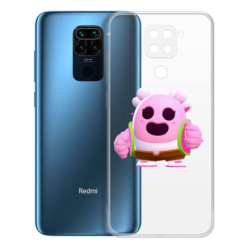 Чехол-накладка Brawl Stars-Сакура Спайк для Xiaomi Redmi Note 9