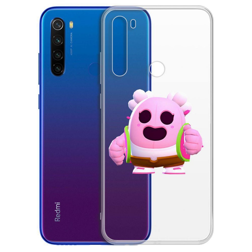 Чехол-накладка Brawl Stars-Сакура Спайк для Xiaomi Redmi Note 8T