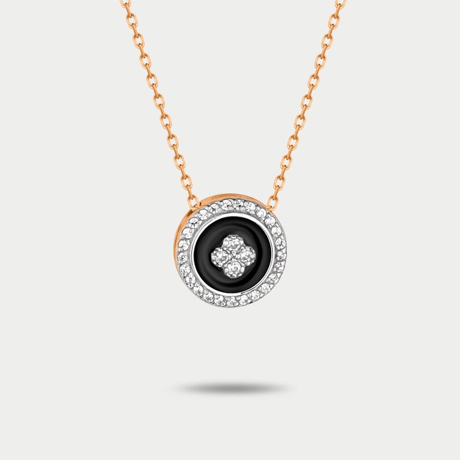 

Колье из золота с фианитом 45 см GOLD CENTER ко4886, ко4886