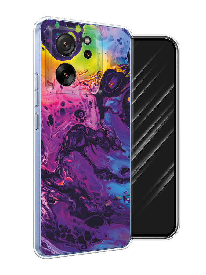 

Чехол Awog на Xiaomi 13T Pro Про "ACID fluid", Бордовый, 319950-1