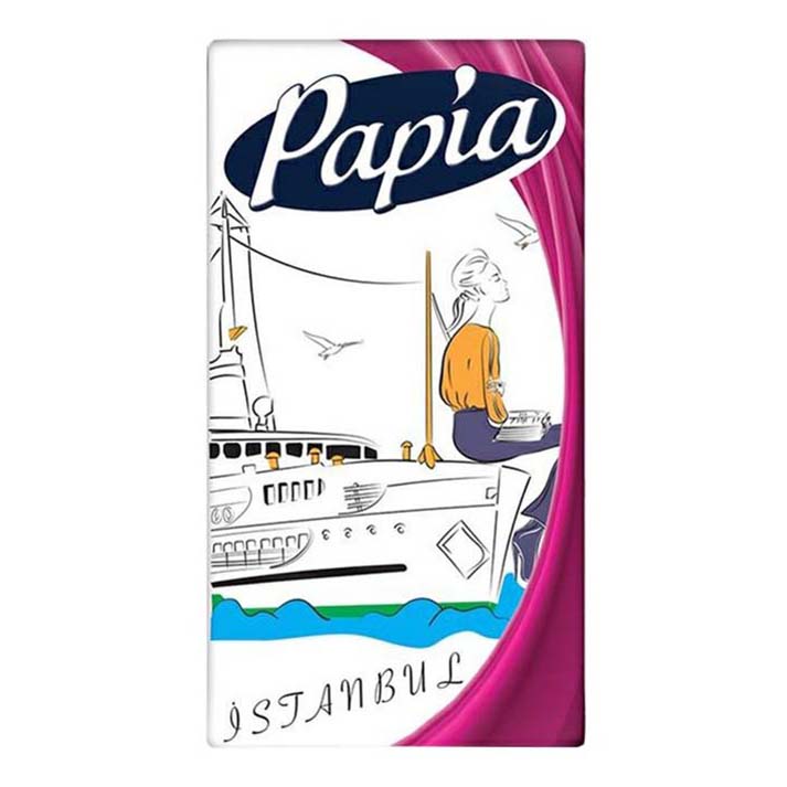 Платочки Papia Классические бумажные четырехслойные 10 шт