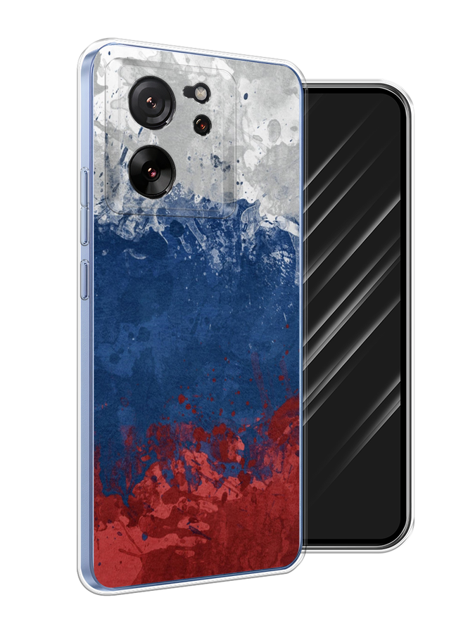 

Чехол Awog на Xiaomi 13T Pro Про "Флаг России неровный", Белый;синий;красный, 319950-1