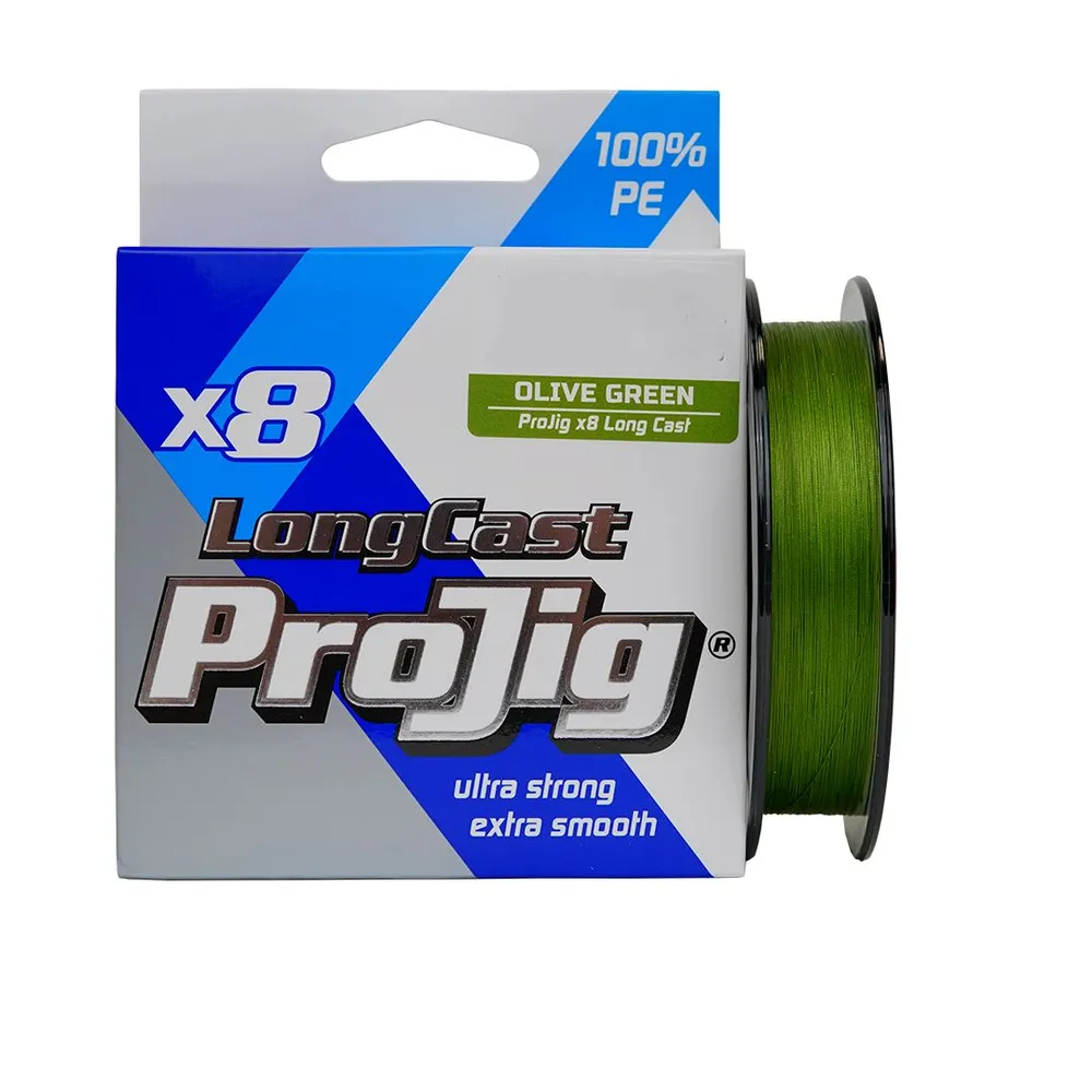 

Плетеный шнур для рыбалки ProJig X8 Long Cast (Projig / 0.1 / 6.5 / 150 / 0.4), Зеленый, X8 Long Cast