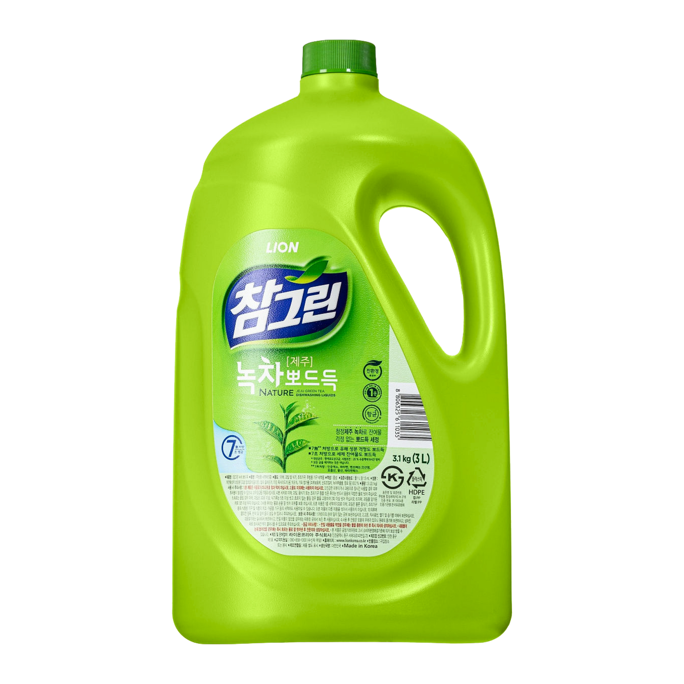 Средство для мытья посуды CJ Lion сhamgreen зеленый чай 2970 мл